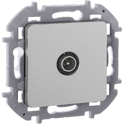 Розетка TV проходная 14 дБ 5 862 мГц INSPIRIA алюминий