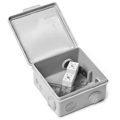 PTK-Accessories КМОПГ (4к х 2.5мм) IP54 Коробка   монтажная огнестойкая пластиковая герметичная     IP54, 4 контактов для кабеля до 2.5мм2 (состав ОКЛ)