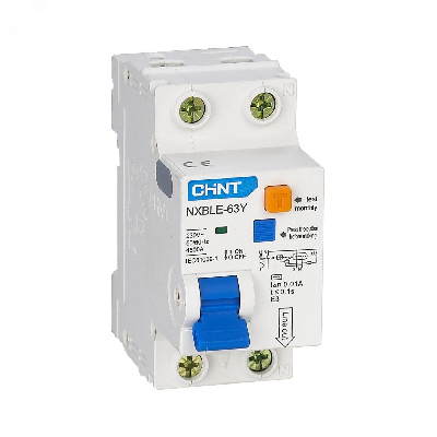 Автомат дифференциальный NXBLE-63Y 1P+N 25А 30мА электронный тип AC характеристика C 4,5кА (R)