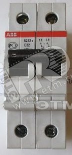 Выключатель автоматический двухполюсный S232R C32
