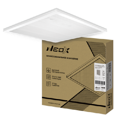 Панель светодиодная универсальная ДВО-02 3665-ПРИЗМА 36Вт 6500К 595х595мм NEOX