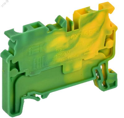 ARMAFIX Клемма пружинная CX2.5 PE 2,5мм2 проходная заземляющая IEK