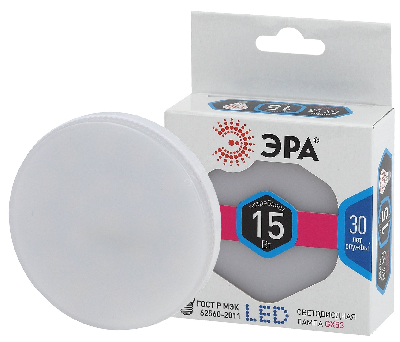 Лампа светодиодная LED 15 Вт 1200Лм 4000К таблетка (GX53) нейтральный GX53 170-265В LED GX-15W-840-GX53 Standart