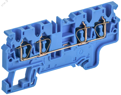 ARMAFIX Клемма пружинная CX2.5-4 BU 2,5мм2 четырехконтактная синяя IEK