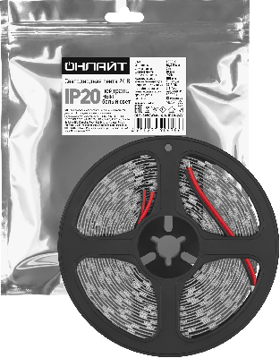 Лента светодиодная 14.4Вт/м 24В 4000К IP20 60 LED/м OLS-5050 5м
