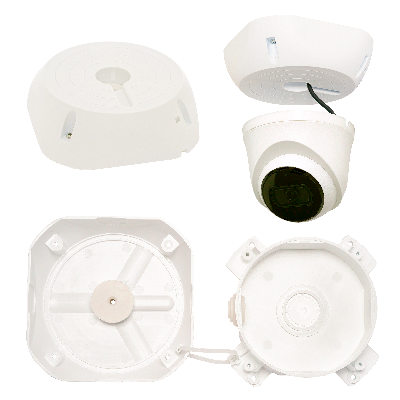 Коробка монтажная универсальная МК-4 для видеокамер, имеющих вывод соединительного кабеля сбоку