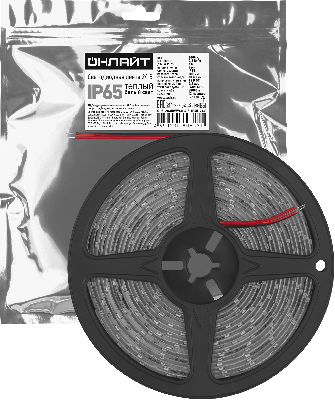 Лента светодиодная 4.8Вт/м 24В 3000К IP65 60 LED/м OLS-2835 5м