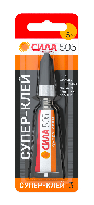 Супер-клей 3 г 1 шт. СИЛА 505-31 505