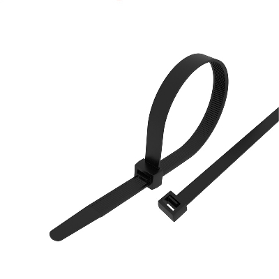 Хомут-стяжка кабельная нейлоновая 450x4,8 мм, черная, 100 шт