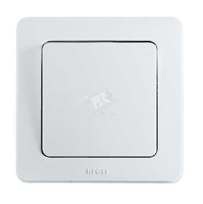 Выключатель одноклавишный скрытый белый 10А