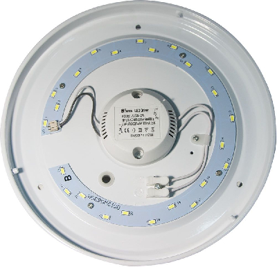 Светильник светодиодный ДБП-18w 6500К 1260Лм круглый пластиковый IP20 белый