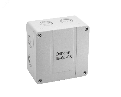 Коробка распределительная 110*110*67 мм IP 66, серая, в комплекте с клеммным рядом 5х6 кв.мм, 41А 