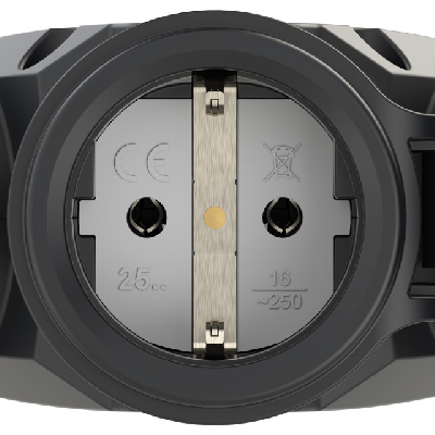 Тройник с резиновым корпусом IP44