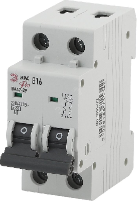 Выключатель автоматический PRO NO-900-95 ВА47-29 2P 32А кривая B 4,5кА ЭРА