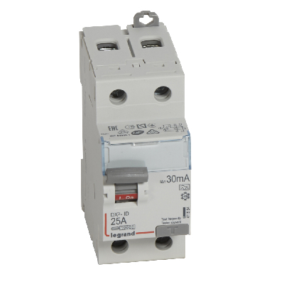 Выключатель дифференциального тока (УЗО) 2п 25А 30мА DX3 А