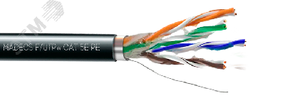 Витая пара F/UTPw 4PR 24AWG Cat.5e OUTDOOR Наружная экранированная с гидрофобным заполнением(DCM Test Report) Польша