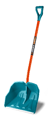 Снеговая лопата ширина Alu-600, 590 мм, пластиковая, с алюминиевой планкой, V-ручка