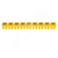 CAB3 Кольцо маркировочное 0.5-1.5мм (A) черное/желтое (300шт)