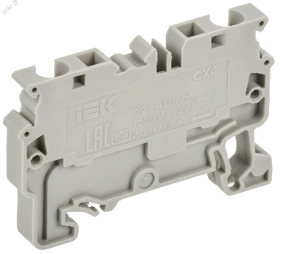 ARMAFIX Клемма пружинная CX4 4мм2 проходная серая IEK