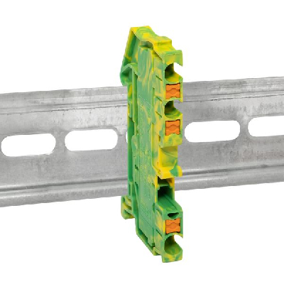 Клеммная колодка пружинная 2.5 Push-in 3 вывода земля