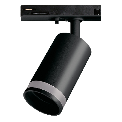 Светильник светодиодный трековый на шинопровод черный ДПО-50Вт под лампу GU10 IP20 PTR 1732