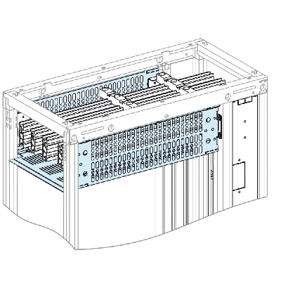 Крышка для секционных горизонтальных шин 650х400мм