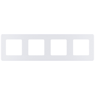 Рамка 4-местная жемчуг INSPIRIA