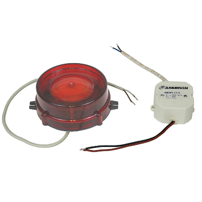 Оповещатель охранный Свирель-12НК-1-220M уличный комбинированный свето звуковой 110дБ аварийный наружный влагозащитный IP66 корпус красный питание 220В