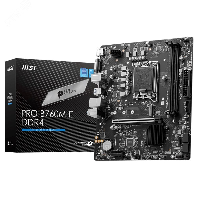 Материнская плата PRO B760M-E DDR4, Intel B760, Micro ATX