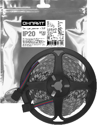 Лента светодиодная 14.4Вт/м 24В RGB IP20 60 LED/м OLS-5050 5м