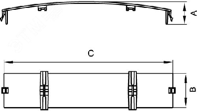Накладка на стык 90х25