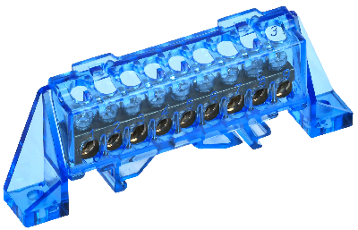 TEKFOR Шина N ноль в комбинированном DIN-изоляторе Стойка 6х9-9-С IEK