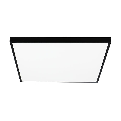 Светильник светодиодный ДВО-40w 588*588*25 6500K опаловый Грильято IP40 3800Лм черный JazzWay