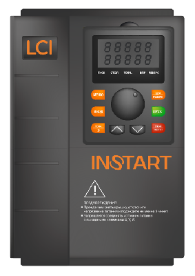 Преобразователь частоты LCI-G5.5/P7.5-4B 5.5кВт/7.5кВт, 13А/18А, 3Ф, 380В±15%, 50Гц/60Гц, IP20, с панелью управления