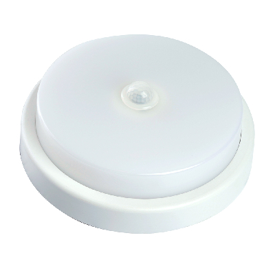 Светильник светодиодный ДБП-12w с датчиком 4000К 960Лм IP65 круглый белый