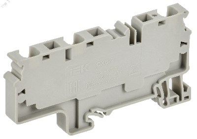 ARMAFIX Клемма пружинная CX6-3 6мм2 трехконтактная серая IEK