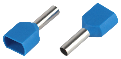 Наконечник-гильза с изолированным фланцем (упаковка 50 шт.) NO-225-103 (двойной) НШвИ(2) 2,5-10