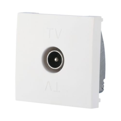 Розетка TV оконечная (белый) LK45
