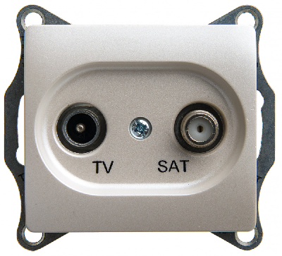 Розетка GLOSSA TV-SAT оконечная 1DB механизм