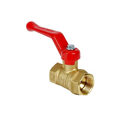 Кран шаровой N/P59 для ВОДЫ 1/2 ВР/НР ручка-рычаг, американка, латунный 11Б27фт1М (56/14)