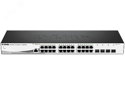 Коммутатор управляемый L2 28 порта RJ45/SFP 10 100 1000 Мб/с
