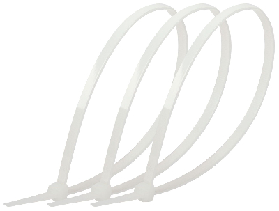 Стяжка кабельная нейлоновая (хомут) 3.6 х 250 мм белая (100 шт/уп) Simple NO-224-191