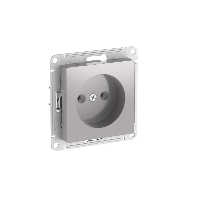 ATLASDESIGN РОЗЕТКА без заземления без шторок, 16А, быстрозажимные клеммы, АЛЮМИНИЙ