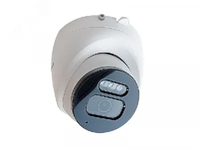 Видеокамера IP 2Мп купольная с PoE SmartIR ИК-20м микрофон IP66 (2.8мм)