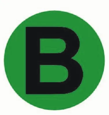 Наклейка 'B'd=20мм EKF PROxima