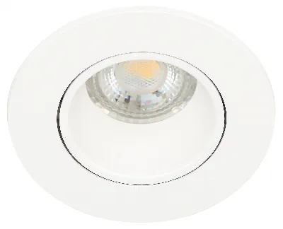 Светильник встраиваемый декоративный KL90 WH MR16/GU5.3 белый, пластиковый (MR16/GU5.3 в комплект не входит)