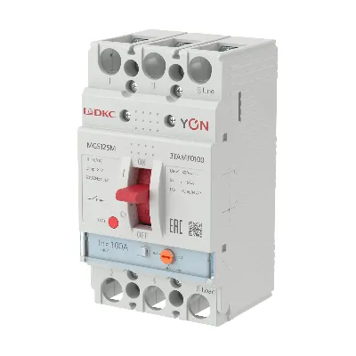Автоматический выключатель YON MGS125 3P 80-100A 25kA