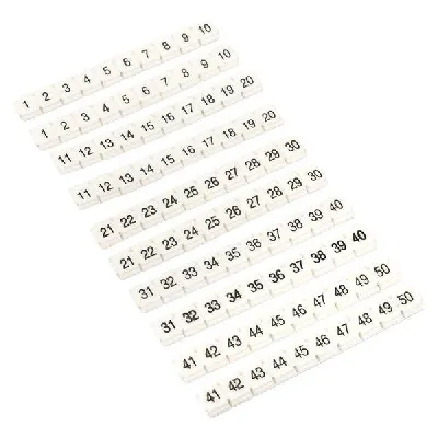 Маркеры для JXB-ST 2,5 NLPE с нумерацией 1-50 (100шт.) EKF