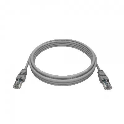 Патч-корд 2хRJ45/8P8C, T568B UTP 5e кат. литой 3 метра, LSZH, серый