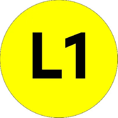 Наклейка L1 d=20мм PROxima